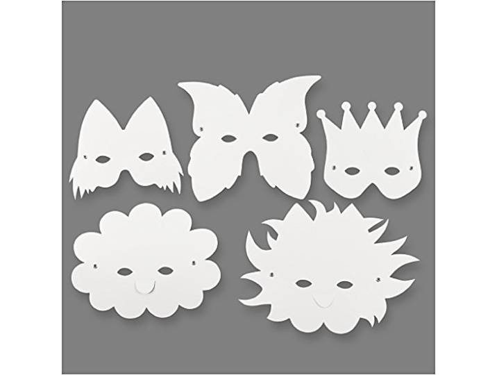 Fantasy Maskers, H: 15-20 cm, 5 asstd