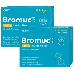 Bromuc akut 600 mg Hustenlöser Set 2X20 St