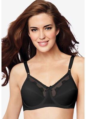 Plus Size Women's Flower Bra 180 by Bali in Midnight (Size 38 B)