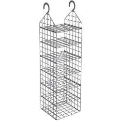 vidaXL, Kleiderschrank Zubehör, Lila Hanging closet organiser
