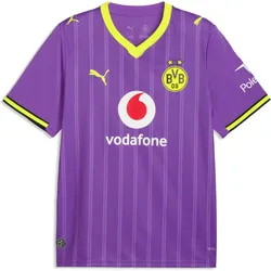 Puma, Herren, Fussballtrikot, BVB Third Jersey Replica (XS), Violett, Gelb