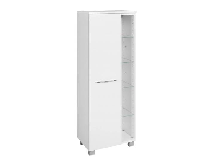 Meuble midi II 45 x 122 x 35cm Blanc/Blanc