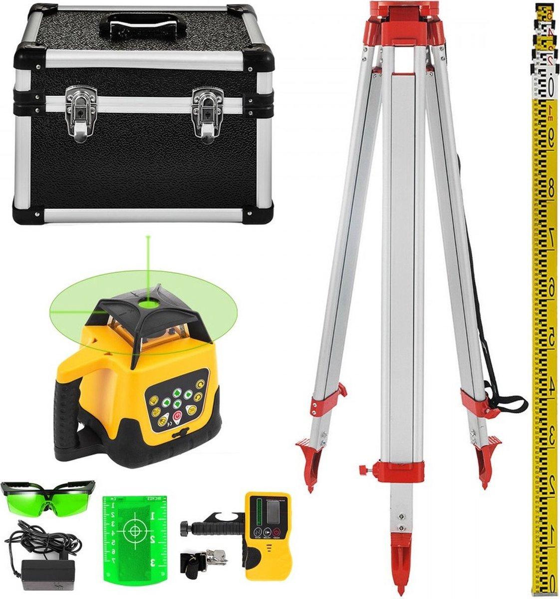 Happyment Automatische nivellerende rotatielaser voor bouw- en meetwerkzaamheden 360 graden