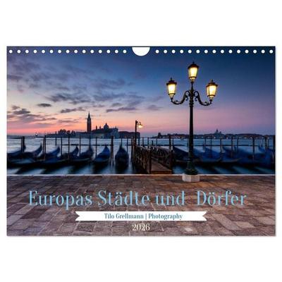 Europas Städte und Dörfer (Wandkalender 2026 DIN A4 quer), CALVENDO Monatskalender
