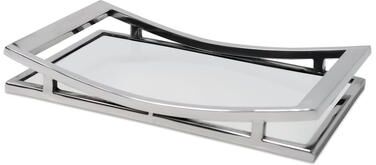 Classic Touch Rectangle Mirror Tray with Silver Walls (2 sizes)