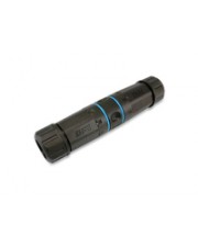 Equip Cat.6A RJ45-Inline-Koppler für den Außenbereich RJ-45 Schwarz Blau Kabel Netzwerk CAT 6a (221172)