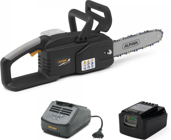 Alpina AC 20 Li Kit - Elettrosega a batteria 20V 4Ah - Lama da 25cm