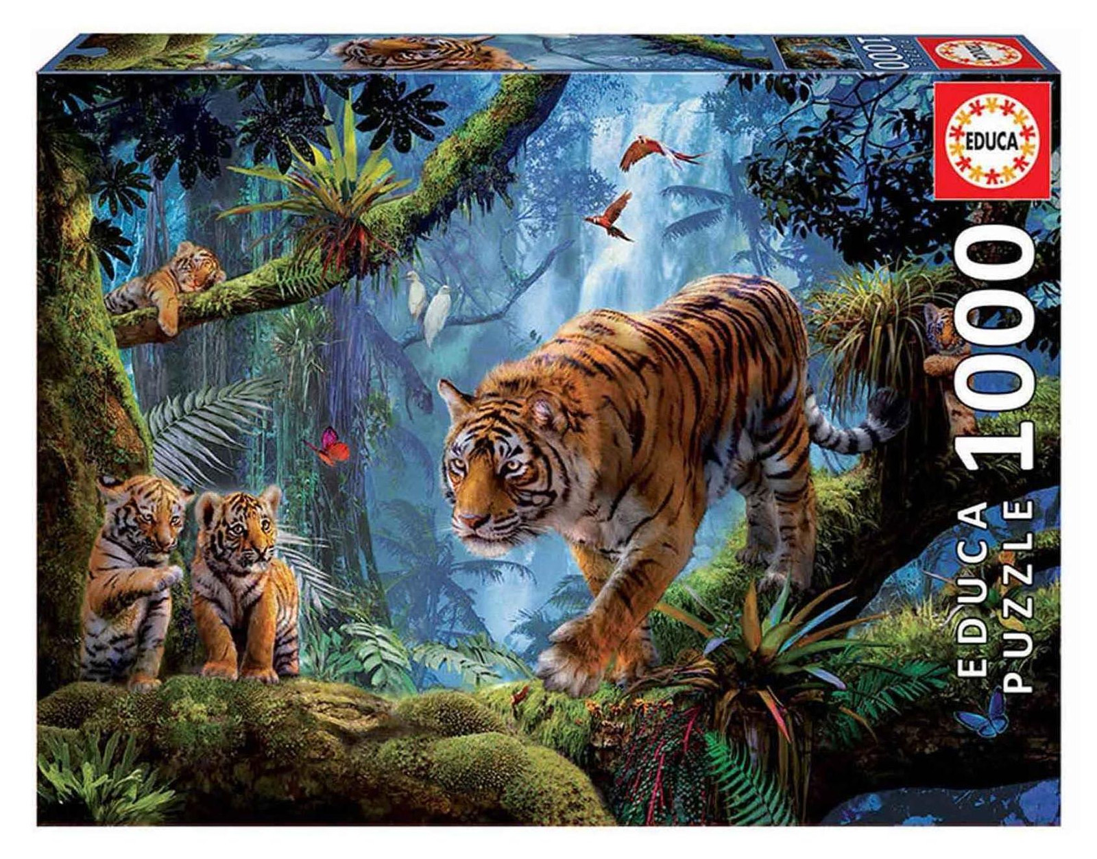 Educa Puzzel Tijgers in de boom - 1000 stukjes