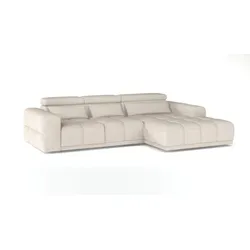 Ecksofa Panama Stoff Pearl