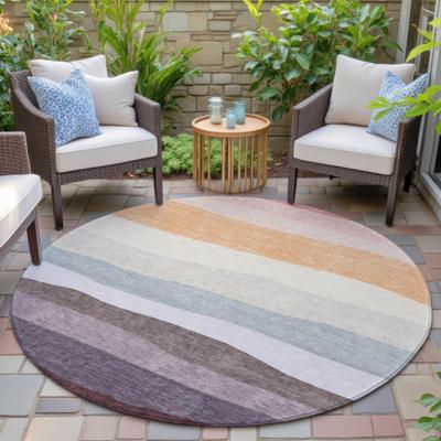 Addison Rugs Machine Washable Indoor/Outdoor Striped Meli Chantille Rug