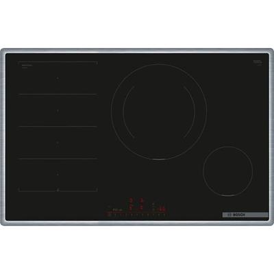 BOSCH Induktions-Kochfeld "PXE845HC1E", schwarz, B:80,2cm H:5,5cm T:52,3cm, Kochfelder, Flexible Flex Induction & PerfectFry Plus Bratsensor gegen Anbrennen