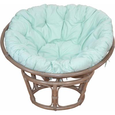 Rattanstuhl HOME AFFAIRE "Buse", bunt (naturgrau, mint), Ø100cm, Stühle, Rattanstuhl, aus handgeflochtenem Rattan