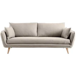 Skandinavisches 3-Sitzer-Sofa beige CREEP