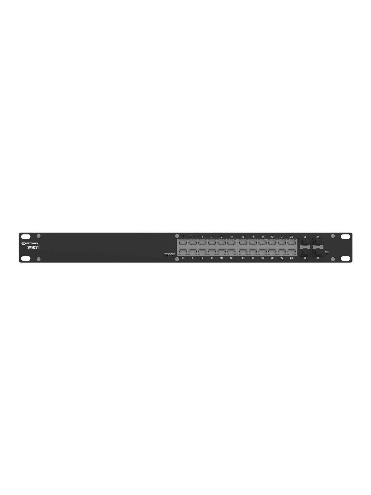 Teltonika SWM281 - switch - 24 ports - Managed - rack-mountable - with 2 years of RMS Management
