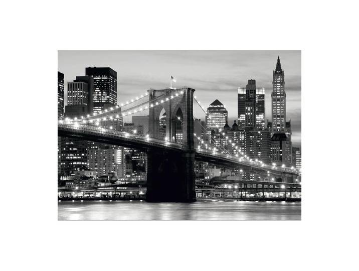 Ag Art - Papier Peint New York Brooklyn Bridge Noir & Blanc 360x270 Cm
