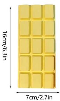JoyToys Jumbo Chocolate Squishy Toy Slow Rising Sensory Fidget Stress Relief Squeeze Toy yelow