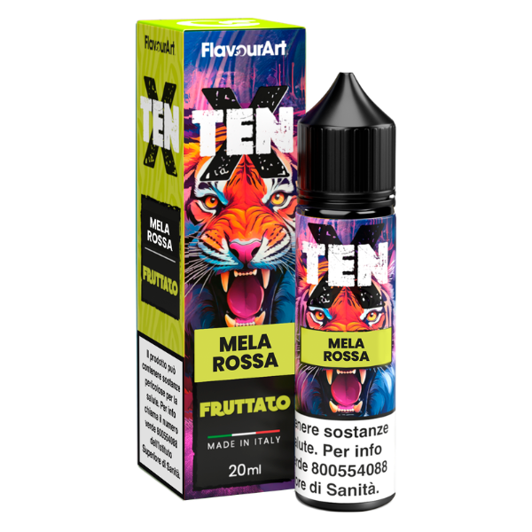 Flavourart Mela Rossa Tenx Liquido Shot 20ml
