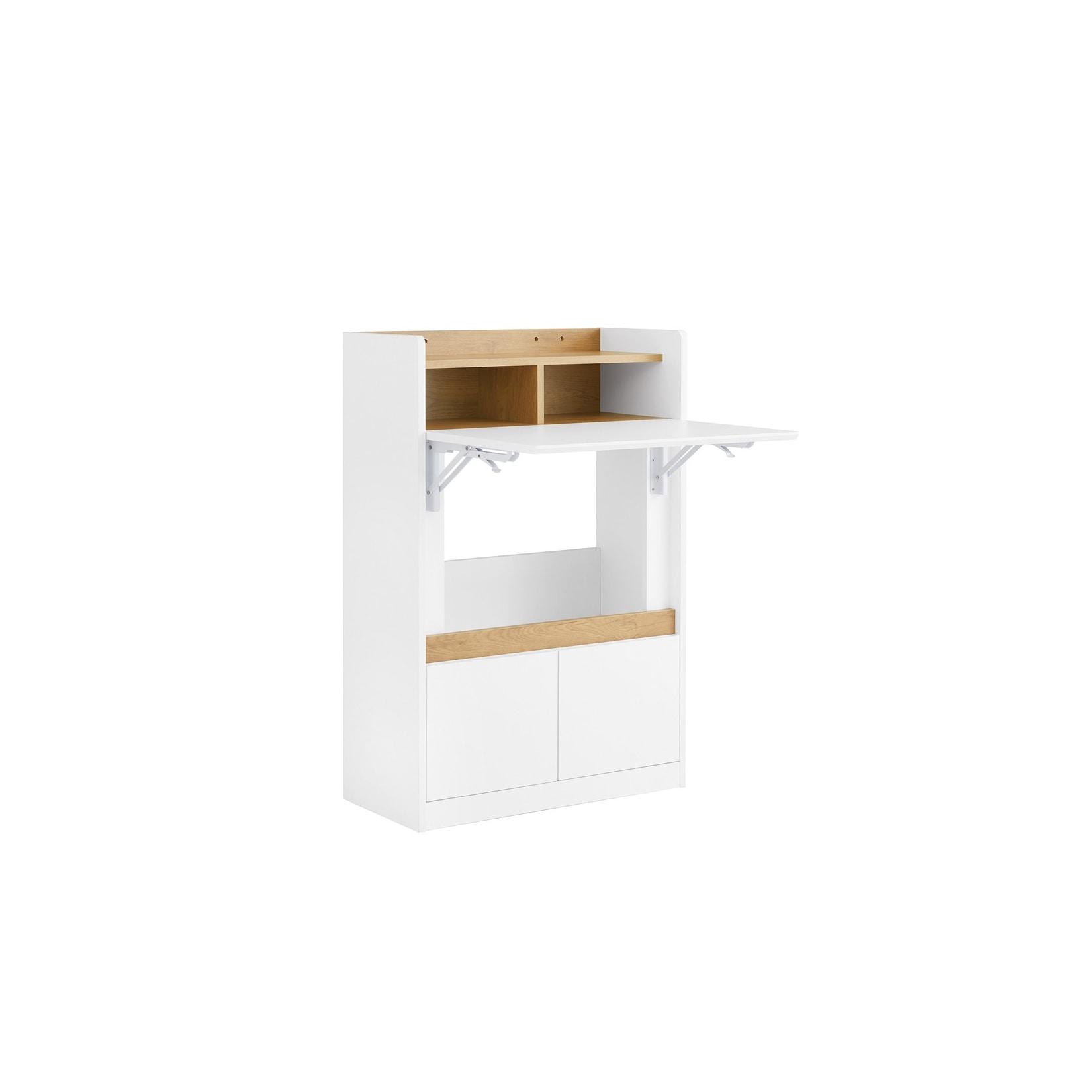 SoBuy Schreibtisch mit 2 Schubladen Holzfarbe 63x67x93cm Funktional