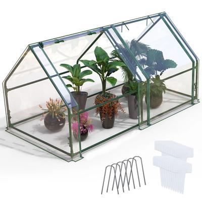 Outdoor Mini Greenhouse With Zipper, Portable PVC Hot House For Plants, Waterproof, UV Proof Outdoor Greenhouse Outdoor Mini Greenhouse With Zipper, Portable PVC Hot House For Plants, Waterproof, UV Proof Outdoor Greenhouse