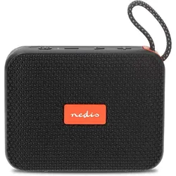 Nedis Bluetooth-Speaker Battery 1 10W Outdoors / Portable Orange/Black (6 h), Bluetooth Lautsprecher, Orange, Schwarz