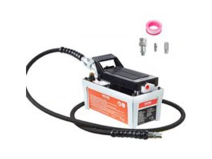 VEVOR 700 bar Lufthydraulische Pumpe 1,6L Hydraulikpumpe 0,8L/min (ohne Last) 0,16L/min (Belastung) Hydraulische Fußpumpe mit 2m Schlauch Luft Fußpumpe Autoreparatur Öltakelage Maschinenwartung