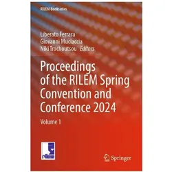 Proceedings of the RILEM Spring Convent, Fachbücher von Liberato Ferrara, Giovanni Muciaccia, Niki Trochoutsou