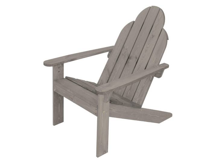 Ml-Design Gartenstuhl Massivholz, Grau, Holz, 89x92.5x70 cm, Gartenmöbel, Gartensessel, Gartenstühle