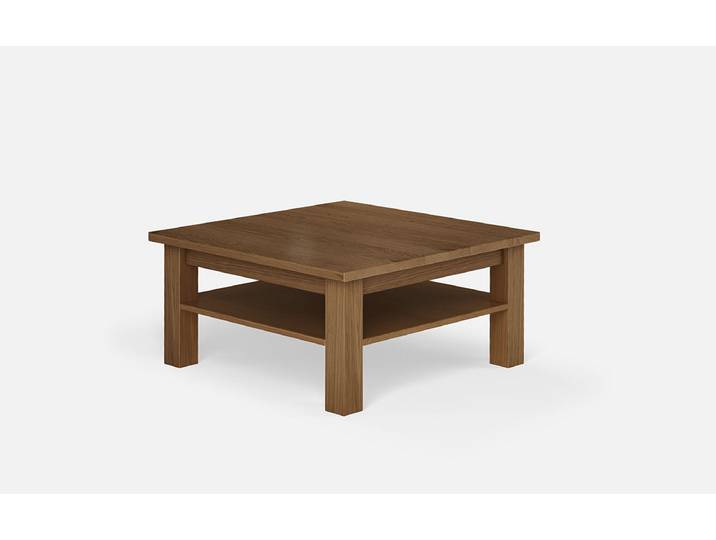 Table basse double plateau: Berlin Chêne fumé Naturel huilé
