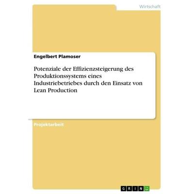 Potenziale der Effizienzsteigerung des Produktionssystems eines Industriebetriebes durch den Einsatz von Lean Production, Taschenbuch von Engelbert