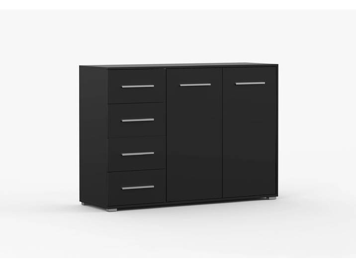 Kommode FRIDA 01 CC 135 cm Schwarz Schwarz
