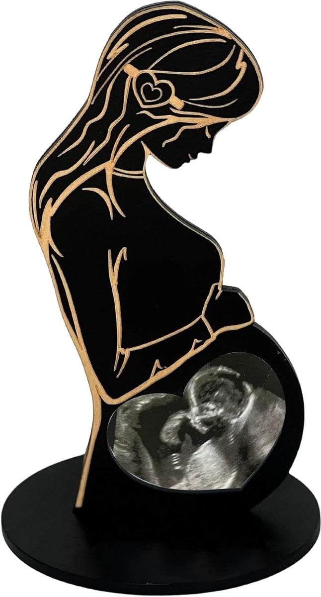Decoratieve fotolijst voor echografie en zwangerschapsaankondiging
