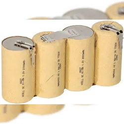 Akkuman Akkupack 4,8V 2000mAh Accu 75 Anschlüsse ohne Löten 2,8 und 4,8