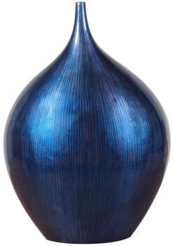 Allan Andrews Cobalt Blue Wood Vase - small