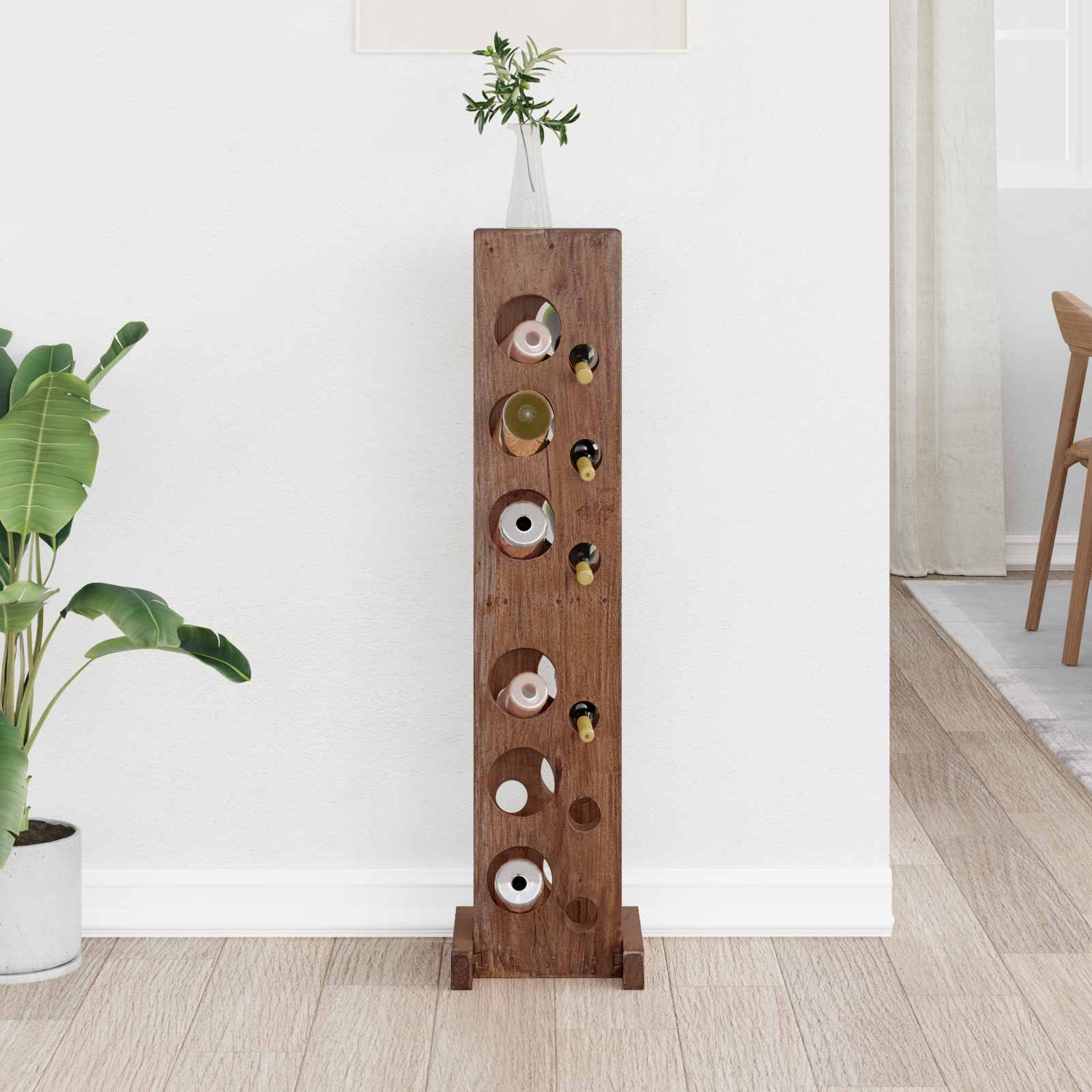 vidaXL Étagère Bois de Mahogany Massif Marron