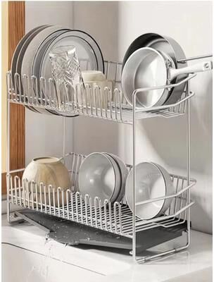 Inspired Finds Stainless Steel Dish Drying Rack Over The Sink With Tray 1layer A
