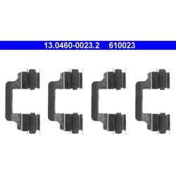 Zubehörsatz Scheibenbremsbelag ATE 13.0460-0023.2 für VW Audi Transporter T5 A5