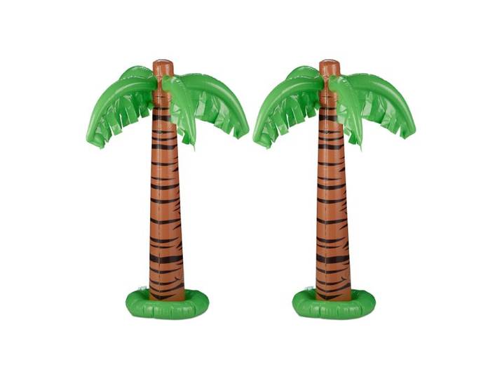 Relaxdays Aufblasbare Palme 2er Set