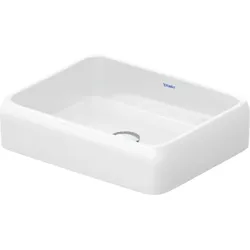 Duravit Collection One Aufsatzbecken 2383500079 ohne Hahnlochbank, Hahnloch und Überlauf, Weiß Hochglanz