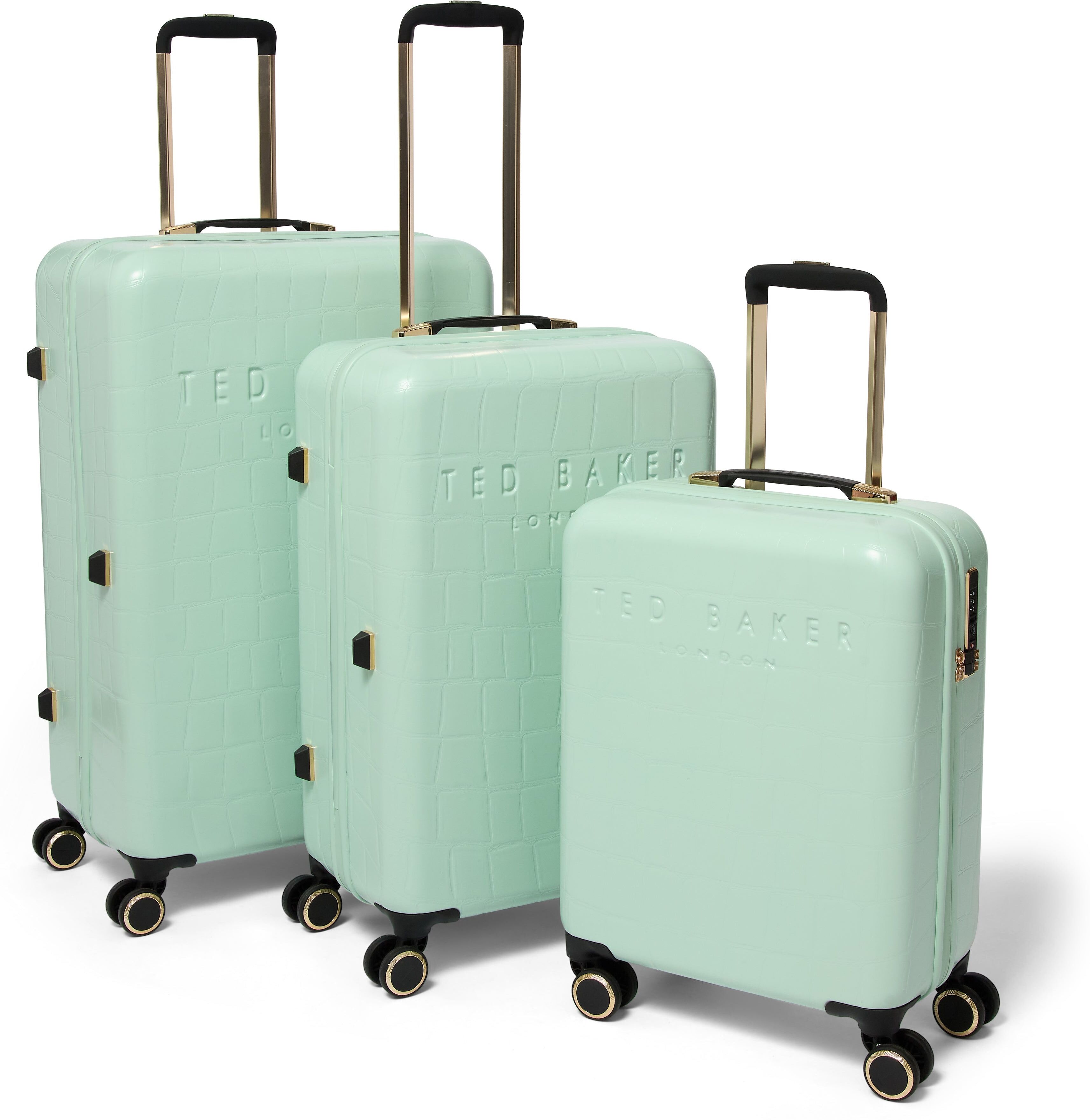 Ted Baker Icon Case 3 Piece Luggage Set - Mint Green