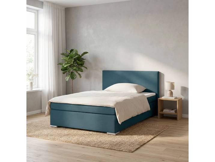 Boxspringbett Mira 2 Dunkelblau ca. 120x200cm