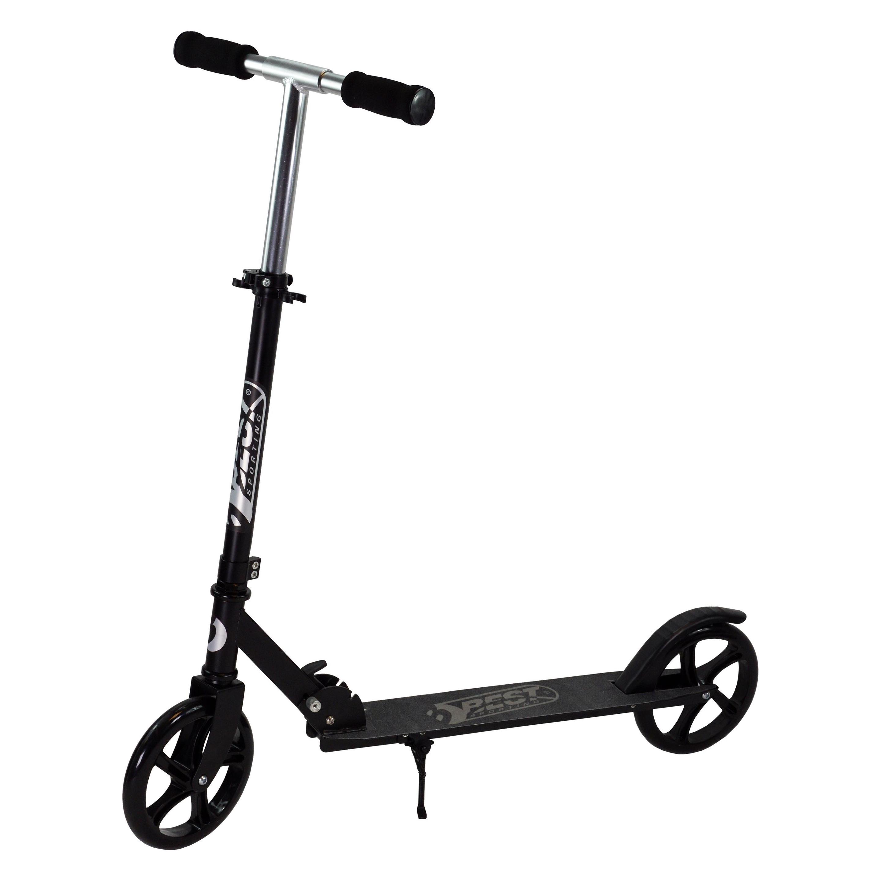 Best Sporting Scooter Kinder I klappbarer Tretroller mit Ständer I schwarz I hochwertiger City Roll (30454)