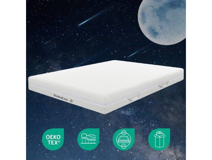 Matelas en mousse à froid 180 x 200 cm matelas confort 7 zones 20 cm d'épaisseur H3 H2 matelassé en fibres climatiques