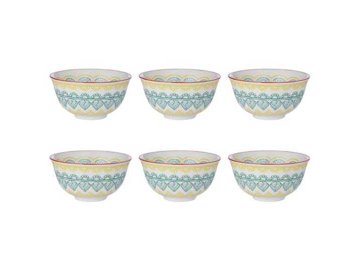 BUTLERS 6er-Set Schalen Porzellan - ORNAMENTS -