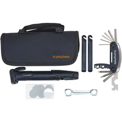 Fahrrad Reparatur-Set, mit Minipumpe, mit Klettverschluss- Rahmenhalterung