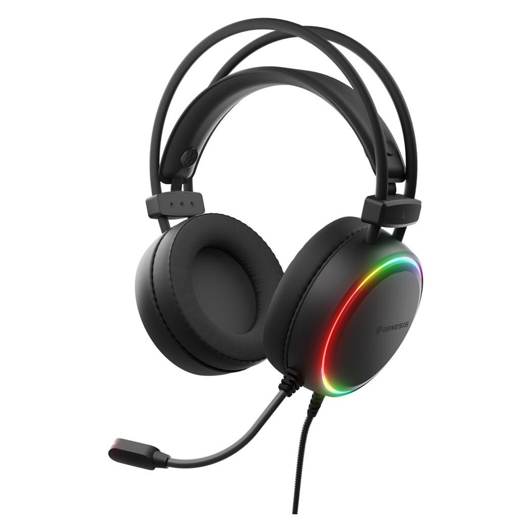 Genesis Gaming Headset NEON 614 kabelgeb. schwarz RGB (Kabelgebunden) (NSG-2414)