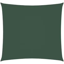 vidaXL Sonnensegel Oxford-Gewebe Quadratisch 3,6x3,6 m Dunkelgrün