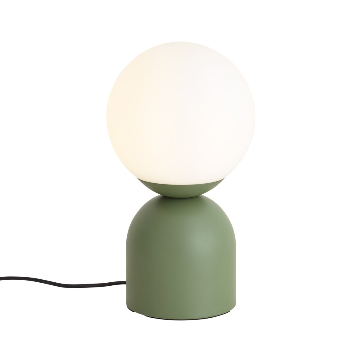 Qazqa Tafellamp Groen met Glazen Bol en Metalen Accent - Modern Design