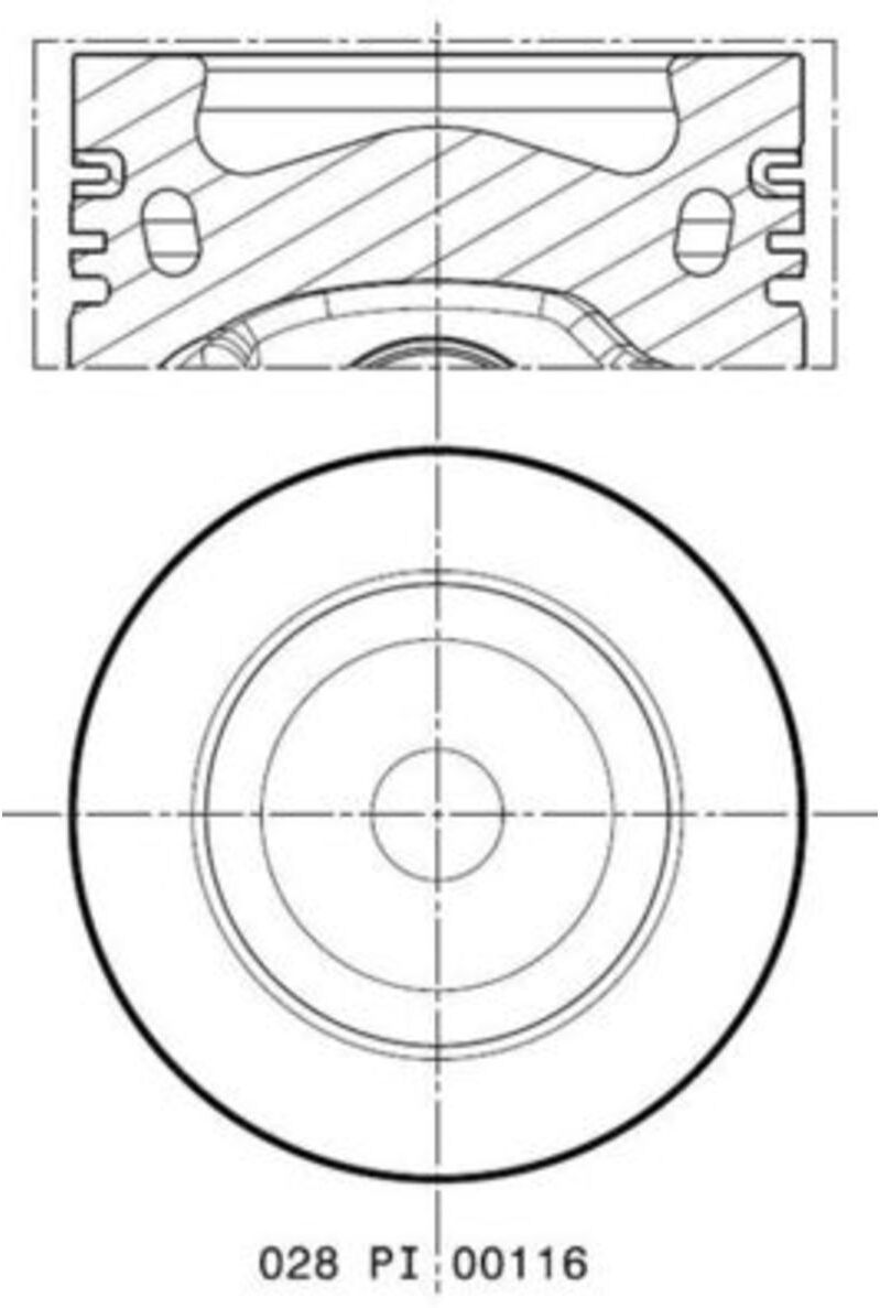 Mäntä Mahle 028 Pi 00116 000