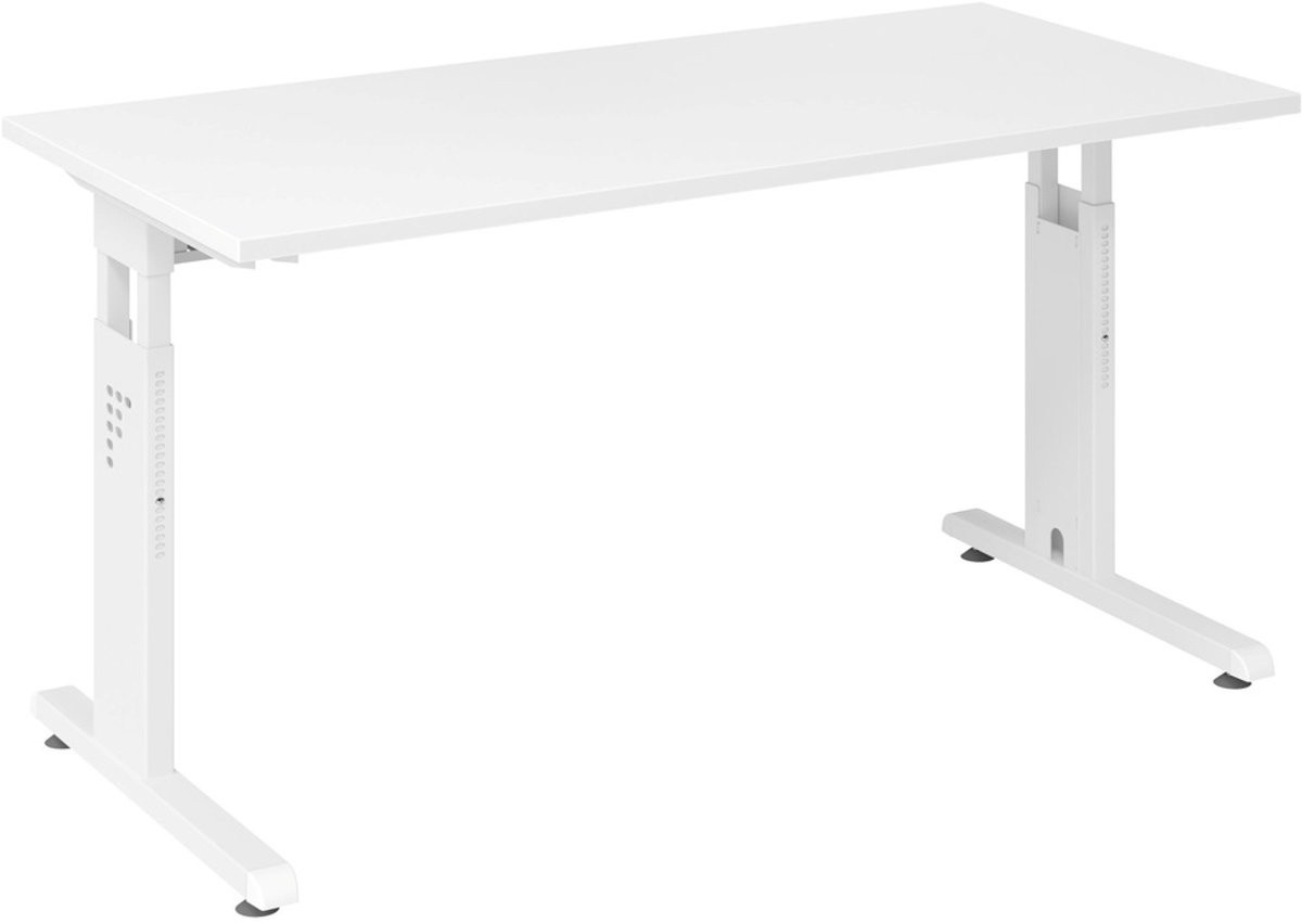 HJH Office Pro MEGA 614 W Wit/Wit Hoogteverstelbaar Bureau voor Professionals