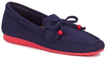 Women's Neve Flat Knit Moccasin by Ros Hommerson in Navy Knit (Size 7 M)